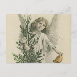 Vintage Christmas Angel Feiertagspostkarte