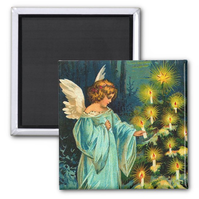 Vintage Christmas Angel Magnet (Vorne)