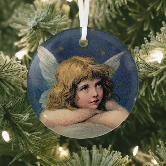 Vintage Christmas Angel Ornament Aus Glas (InSitu)