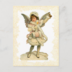 Vintage Christmas Angel Postcard Feiertagspostkarte