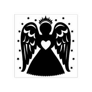 Vintage Christmas Angel Rubber Briefmarke Gummistempel