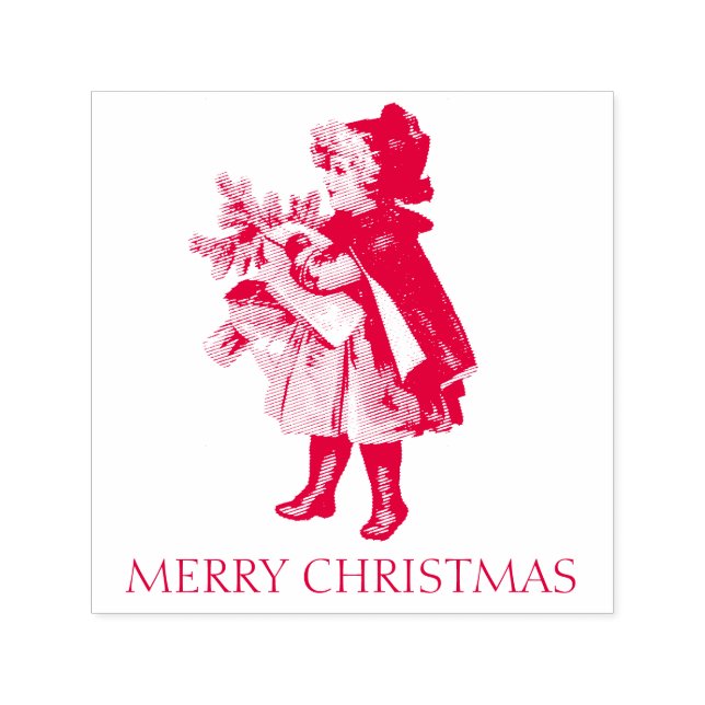 VINTAGE CHRISTMAS ANGEL RUBBER BRIEFMARKE PERMASTEMPEL (Design)