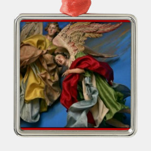 Vintage Christmas Angels Ornament Aus Metall