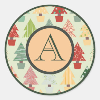 VINTAGE CHRISTMAS BAUM CUSTOM ERSTE Aufkleber