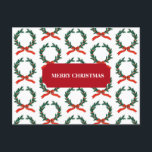 Vintage Christmas Berry Wreath Holiday Feiertagspostkarte<br><div class="desc">Eine Vintage Abbildung eines Heiligen Beerenkreises mit allen Beschneidungen. Ideal für Weihnachtsgeschenke und Dekoration.</div>