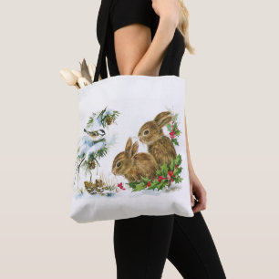Vintage Christmas Bunnies