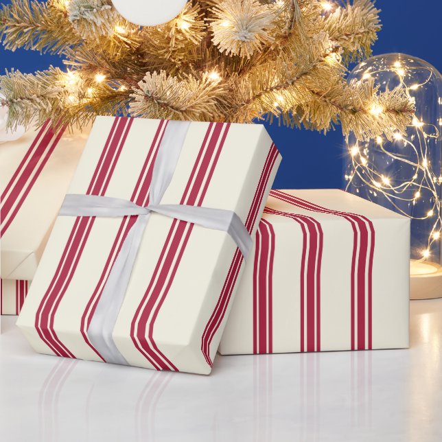 Vintage Christmas Candy Cane Wrapping Paper Geschenkpapier (Feiertage)