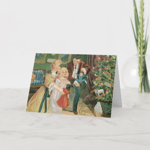 Vintage Christmas Card Feiertagskarte