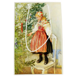 Vintage Christmas Carl Larsson Schwedisch Mittlere Geschenktüte