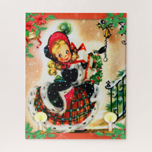 Vintage Christmas Caroler Puzzle