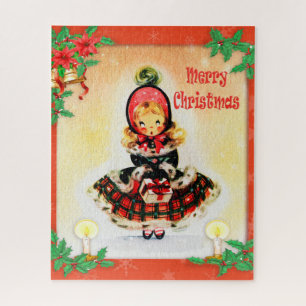 Vintage Christmas Caroler Puzzle