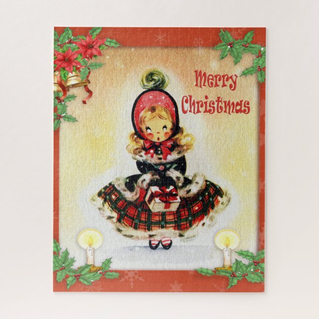 Vintage Christmas Caroler Puzzle (Vertikal)