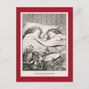 VINTAGE CHRISTMAS: CHRISTMAS MORGEN 1871 POSTCA POSTKARTE