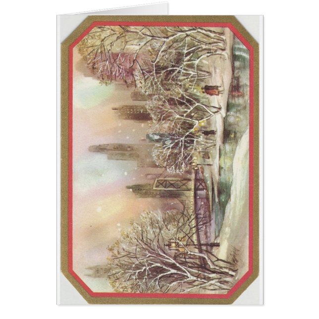 Vintage Christmas City Scene (Vorne)