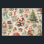 Vintage Christmas Collage Decoupage Geschenkpapier Set<br><div class="desc">Vintage Weihnachts entcoupage Packpapier. Festiver Geschenkpackung für die Weihnachtszeit. Entworfen für Sie von BlackBerry Boulevard.</div>