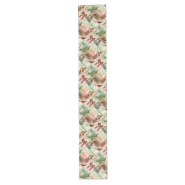 Vintage Christmas Collage Großer Tischläufer