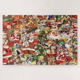 Vintage Christmas Collage Puzzle