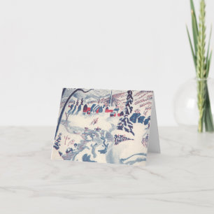 Vintage Christmas Danke Feiertagskarte