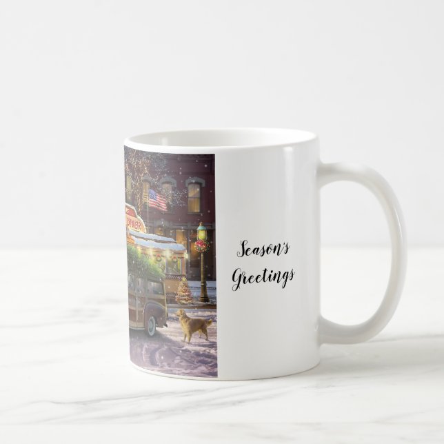 Vintage Christmas Diner Kaffeetasse (Rechts)