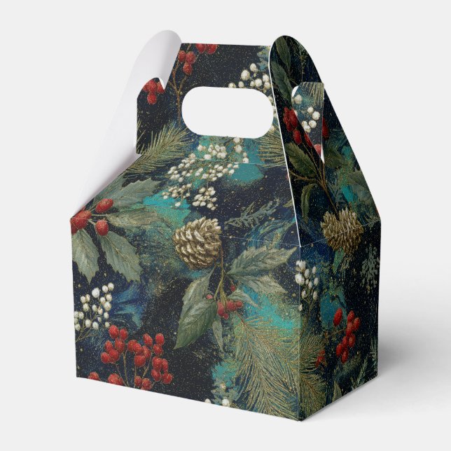 Vintage Christmas Elegant Sparkle II Geschenkschachtel (Vorderseite)