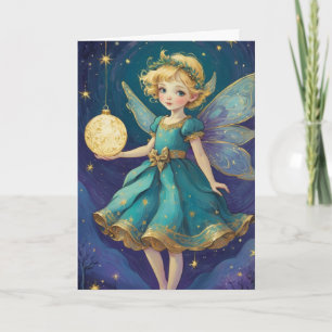 Vintage Christmas Fairy Personalisiert Viktorianis Karte