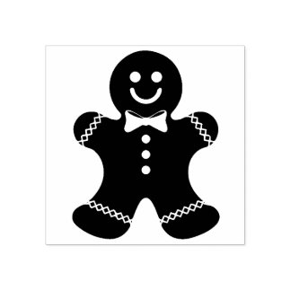 Vintage Christmas Gingerbread Mann Cookie Gummistempel