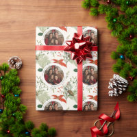 Vintage Christmas Greenery Muster Foto