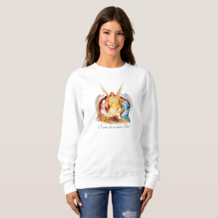 VINTAGE CHRISTMAS Krippe Angel Christlich Sweatshirt