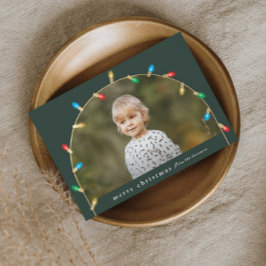 Vintage Christmas Lights Foto Arc Feiertagskarte