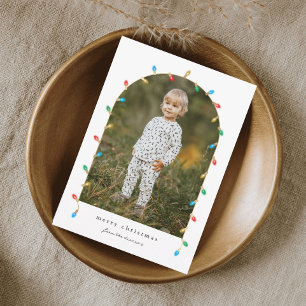 Vintage Christmas Lights Foto Arc Feiertagskarte