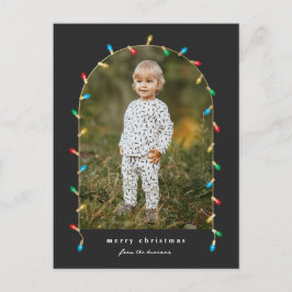 Vintage Christmas Lights Foto Arc Feiertagspostkarte