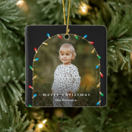 Vintage Christmas Lights Foto Arc Keramikornament