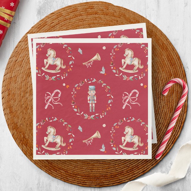 Vintage Christmas Napkin with Soldier Serviette (Von Creator hochgeladen)