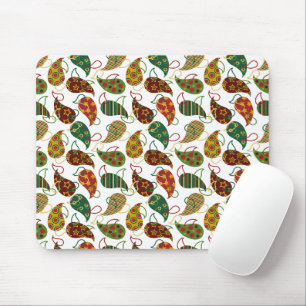 Vintage Christmas Paisley Mousepad