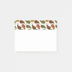 Vintage Christmas Paisley Post-it Klebezettel