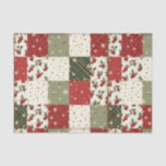 Vintage Christmas Patchwork Seidenpapier<br><div class="desc">Machen Sie Erinnerungen mit Ihrer Familie heute Weihnachten</div>