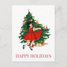 VINTAGE CHRISTMAS POSTCARD POSTKARTE