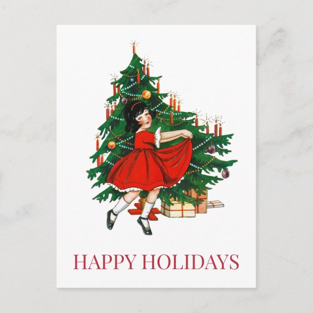 VINTAGE CHRISTMAS POSTCARD POSTKARTE (Vorderseite)