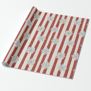 Vintage Christmas Red Sleds Geschenkpapier