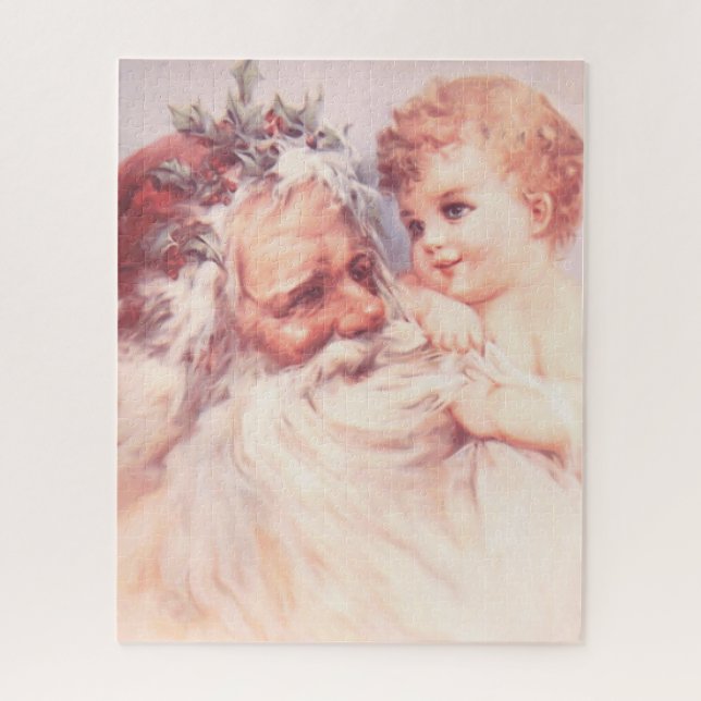 VINTAGE CHRISTMAS SANTA JIGSAW PUZZLE (Vertikal)
