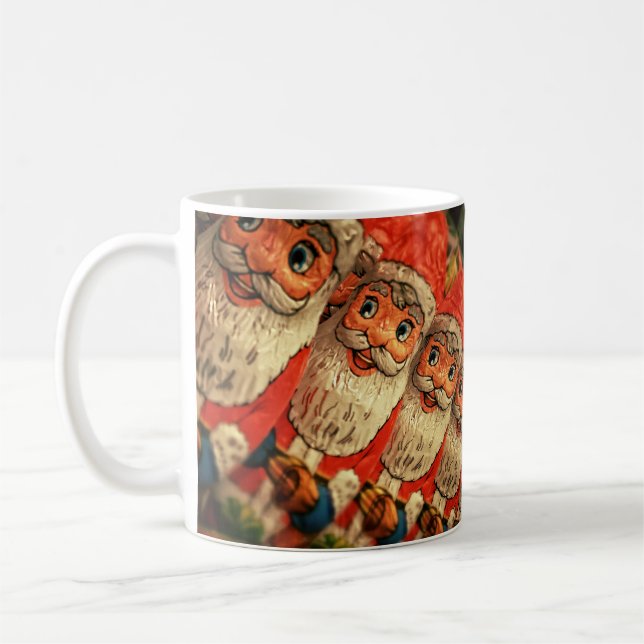 Vintage Christmas Santa Paper Kaffeetasse (Links)