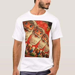 Vintage Christmas Santa Paper T-Shirt