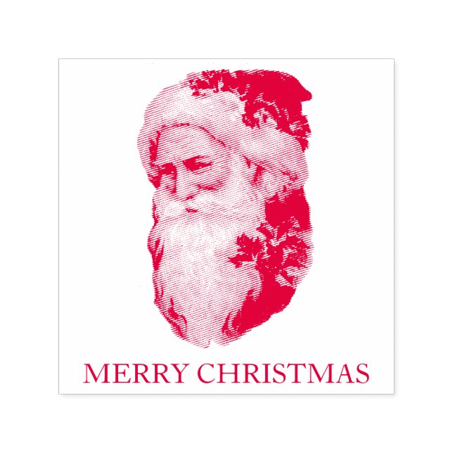 VINTAGE CHRISTMAS SANTA RUBBER BRIEFMARKE PERMASTEMPEL (Design)