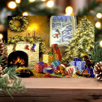 Vintage Christmas Scene