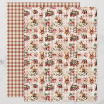 Vintage Christmas Scrapbook Paper