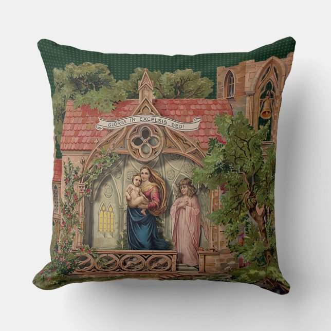 "Vintage Christmas" THROW PILLOW Kissen (Vorderseite)