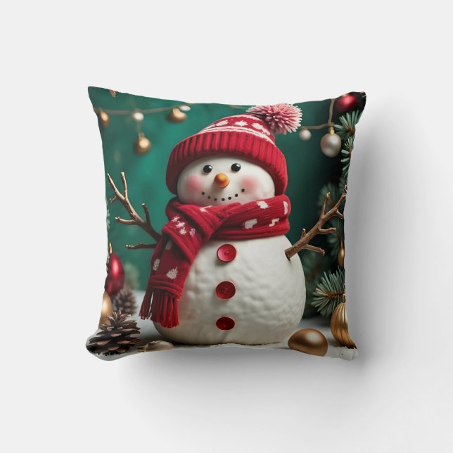 Vintage Christmas - Throw Pillow Kissen (Vorderseite)