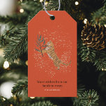 "Vintage Christmas Tiger | Orange Geschenkanhänger<br><div class="desc">"Fügen Sie eine Touch von Vintagem Charme zu Ihrem Urlaub Geschenke mit diesen Vintage Weihnachts Tiger mit Weihnachtsbaum Orange Geschenketiketten. Diese Geschenktafeln mit einem skurrilen Tiger neben einem festlich dekorierten Weihnachtsbaum in warmen Orangetönen verleihen Ihrer Ferienverpackung ein nostalgisches und spielerisches Gefühl. Ideal für alle, die ihren Weihnachtsgeschenken ein einzigartiges Retro-Ambiente...</div>