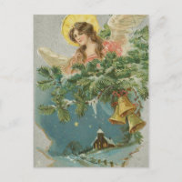 Vintage Christmas Town Angel