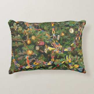 Vintage Christmas Tree Close-up Dekokissen